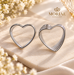 Open Heart Earrings