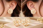 Ivory Blossom Earrings