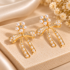 Floral Bow Earrings