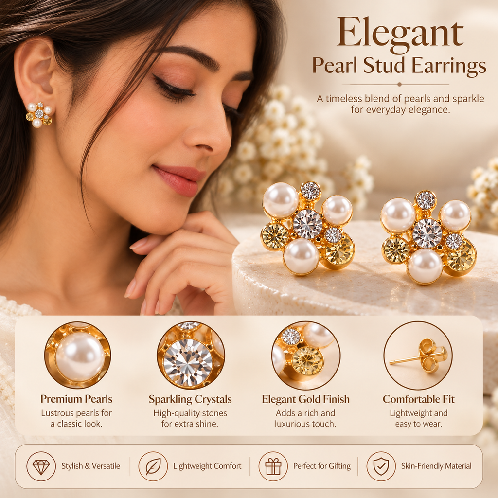 Sparkle Cluster Earrings