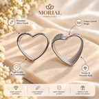 Open Heart Earrings