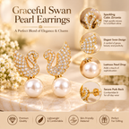Swan Drop Earrings