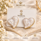 Sculpted Heart Earrings