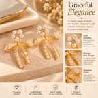Floral Bow Earrings