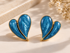 Blue Petal Earrings