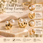 Twin Bead Hoop Earrings