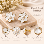 White Blossom Earrings