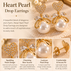 Heart Bow Earrings