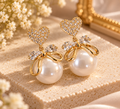 Heart Bow Earrings
