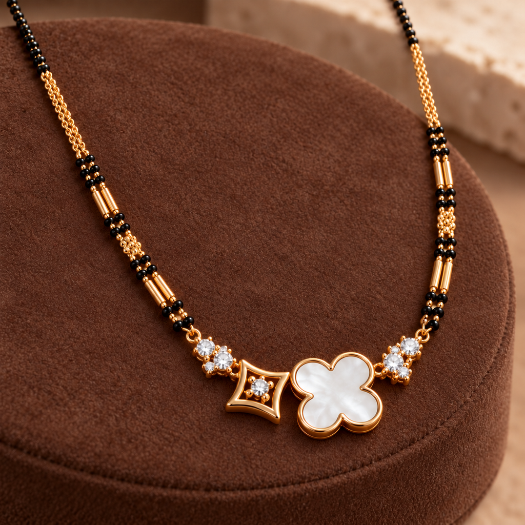 Clarion Mangalsutra — premium angled product view