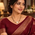 Clarion Mangalsutra — editorial model styling